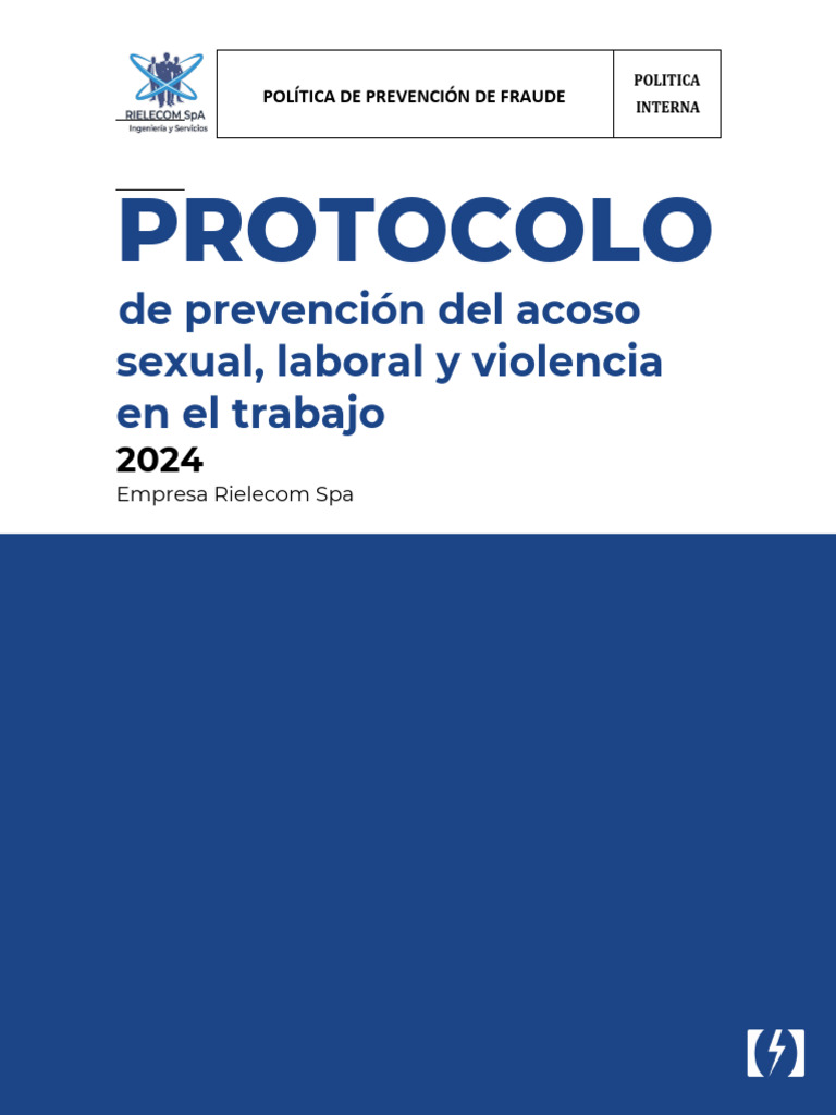 Protocolo de Prevencion Del Acoso Sexual, Laboral y Violencia en El ...