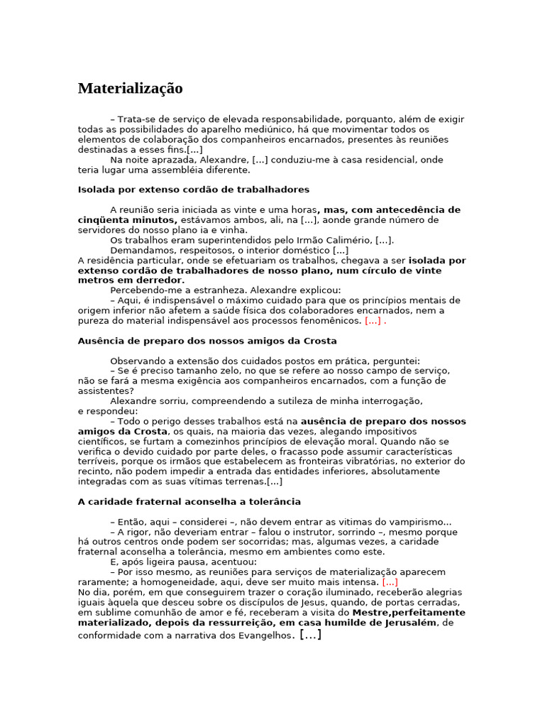 MATERIALIZAÇÃO | PDF