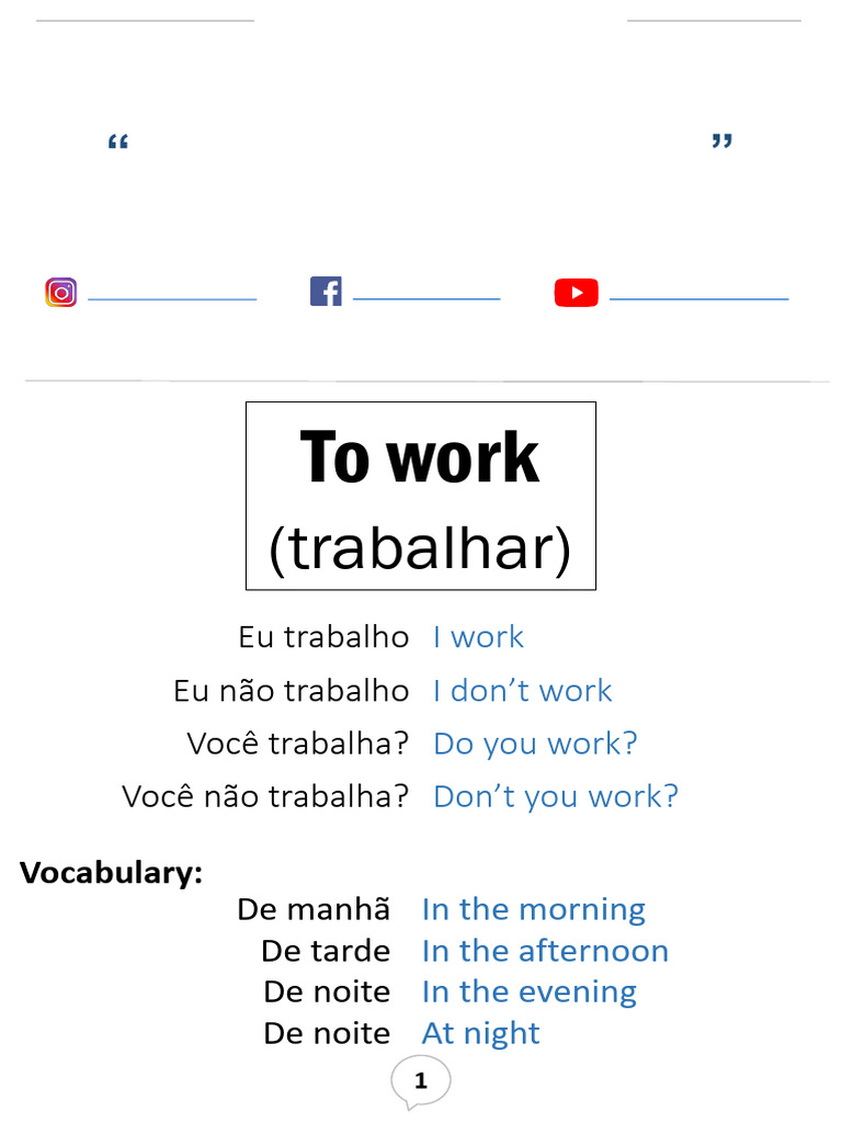 Aula+01+ +to+work+ +greetings PDF | PDF