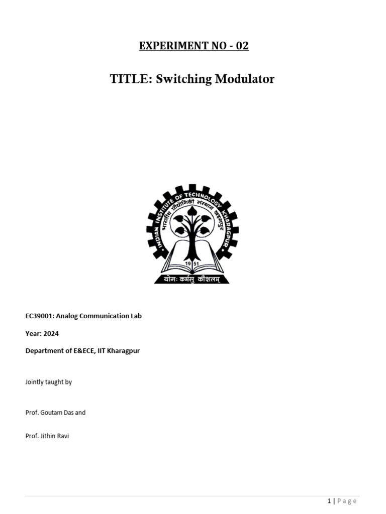Exp 2 Manual | PDF