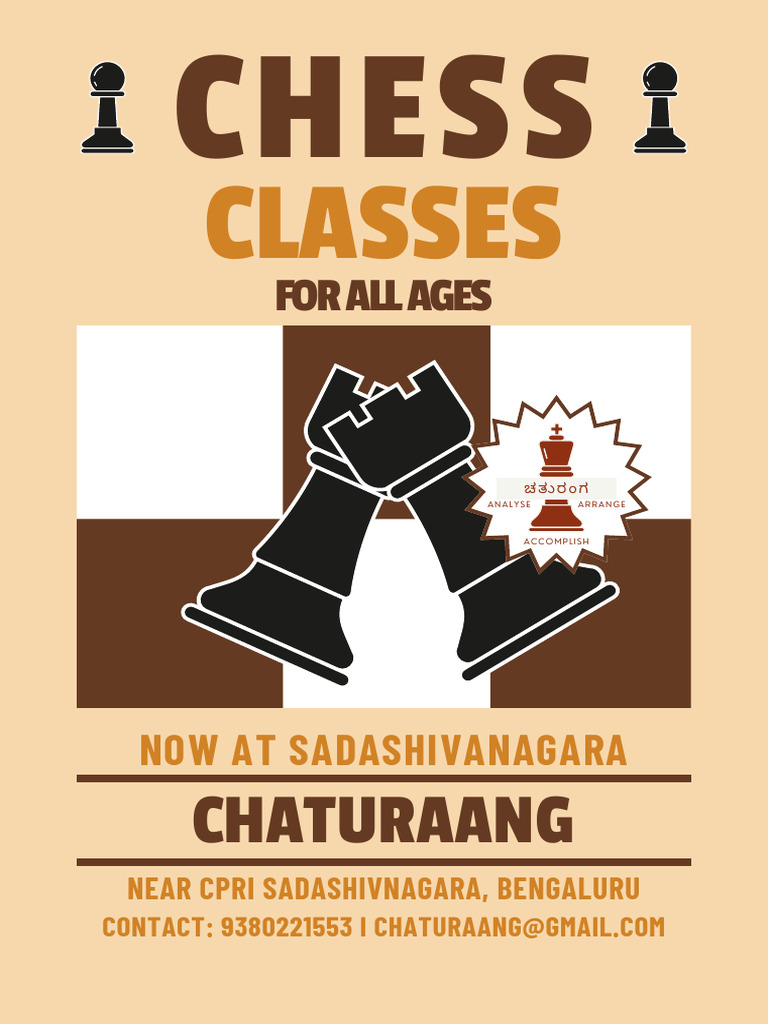 Brown Clean Chess Tournament Flyer | PDF