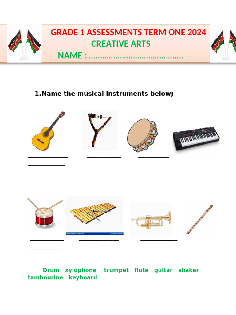 Grade 1 Creative Arts | PDF