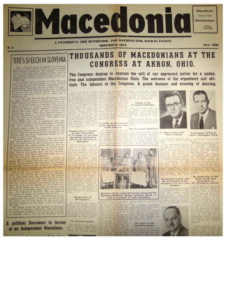 1950's Newspaper "Macedonia" PDF