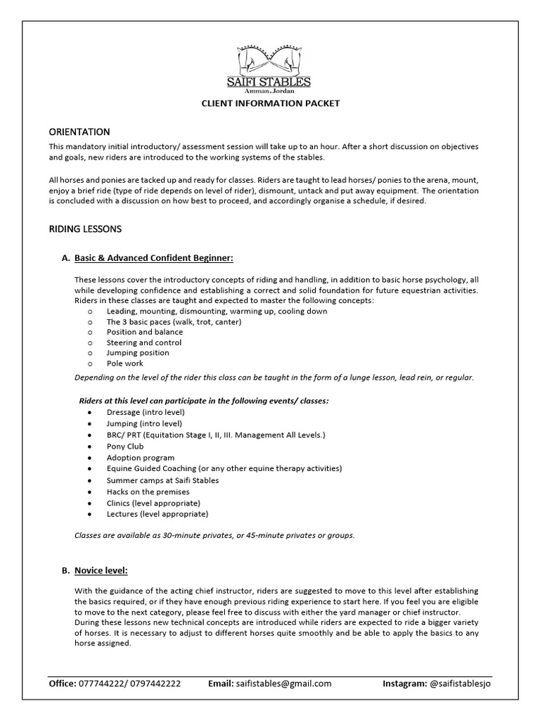 Client Information Packet - 240826 - 164831 | PDF