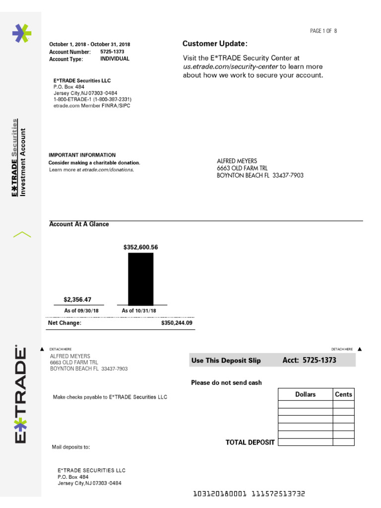 Brokerage Statement - XXXX1373 - 201810 | PDF