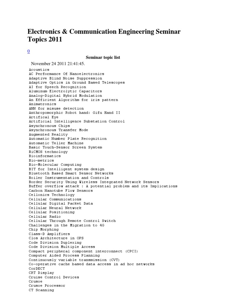 SEMINAR TOPICS ELECTRONICS AND TELECOMMUNICATION ENGINEERING visual data 4