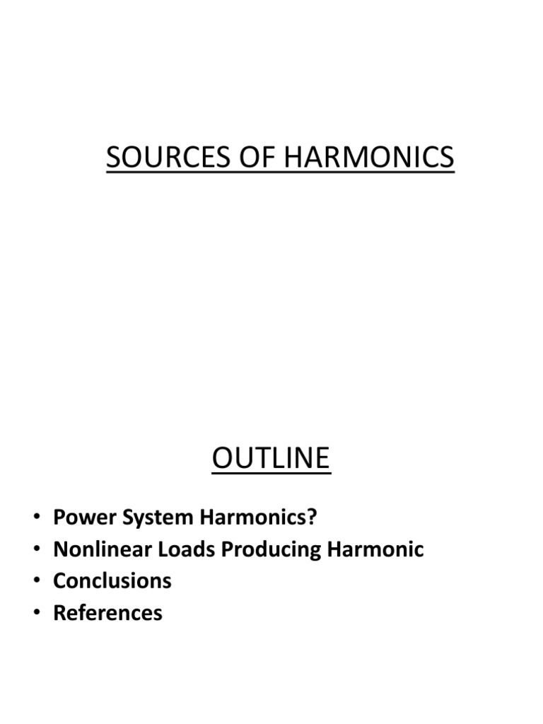 Sources of Harmonics PDF Transformer Rectifier