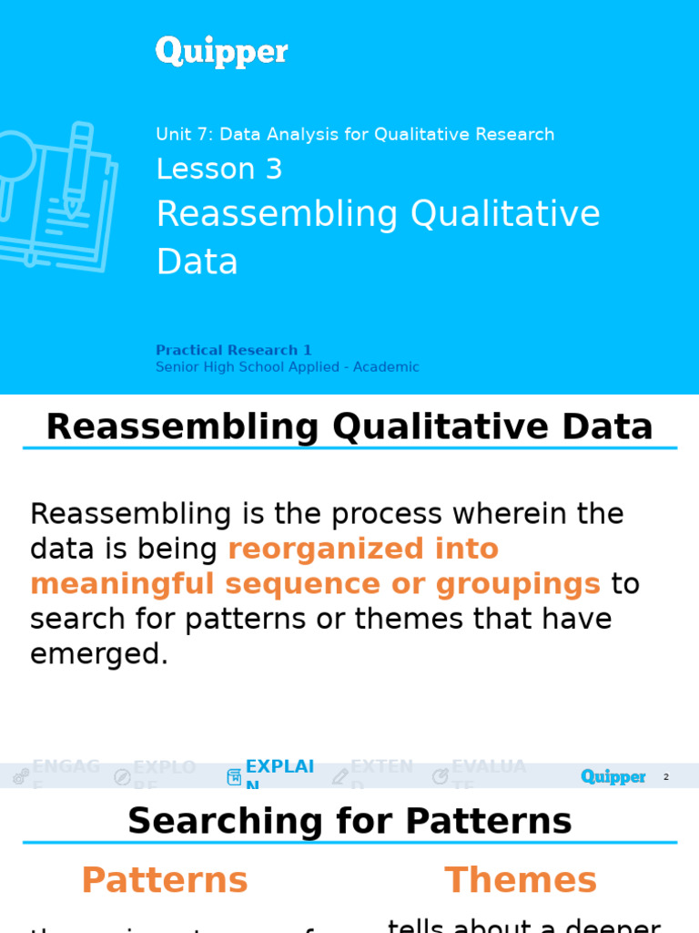 Unit 7 lesson 3 reassembling qualitative data pdf