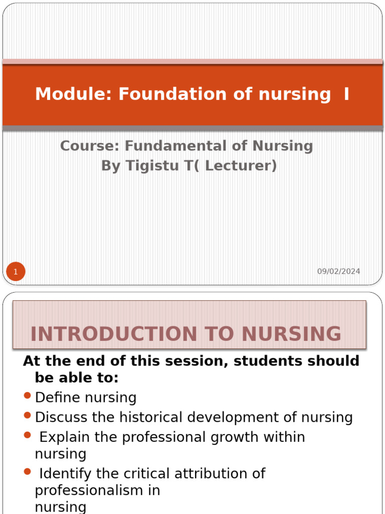Introduction to Nursing Fundamentals | PDF | Infection | Social Science