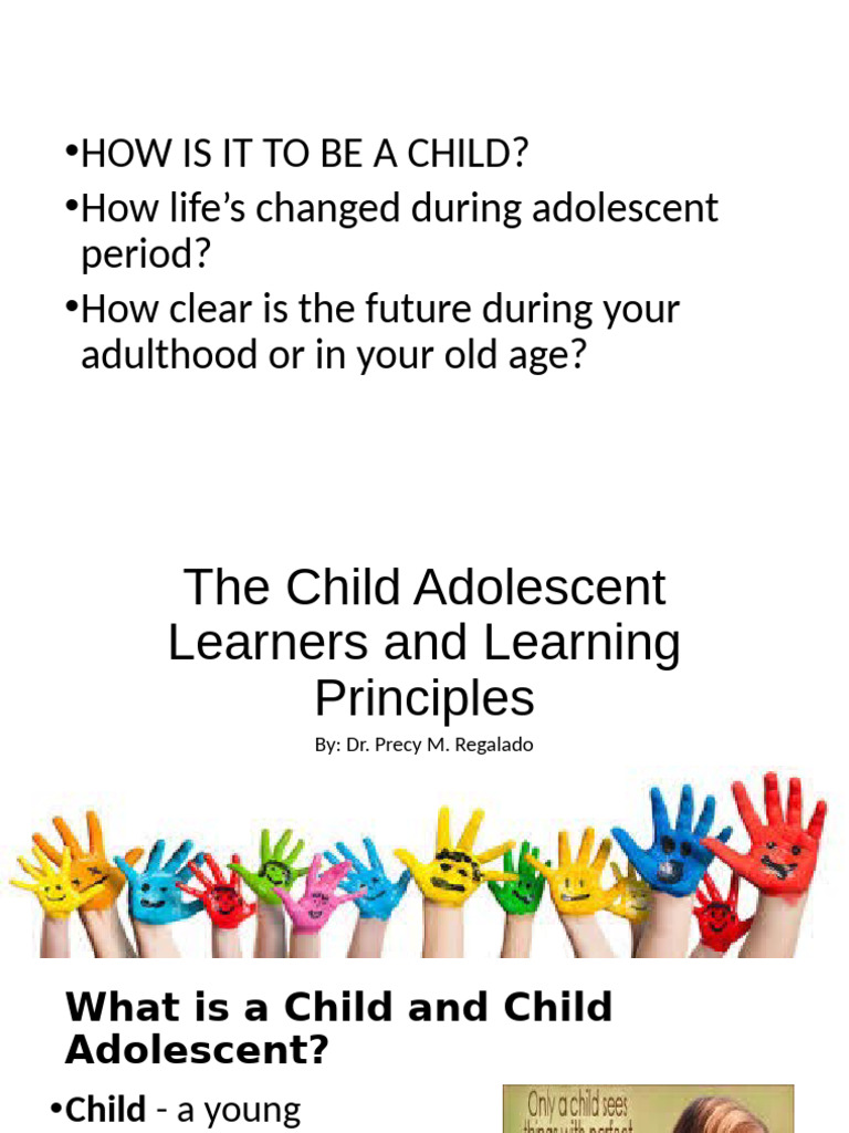 Child and Adolescent Development Insights | PDF | Learning | Career ...