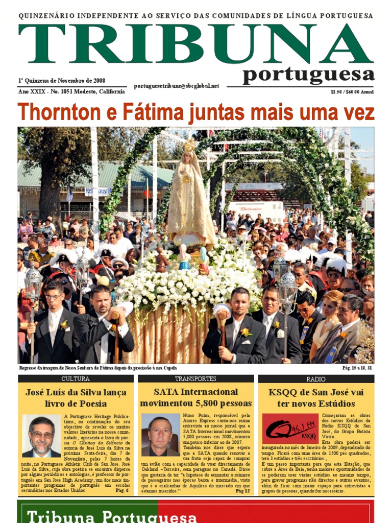 Portuguese Times: 50 anos ao serviço da comunidade luso-americana – Mais  Ribatejo