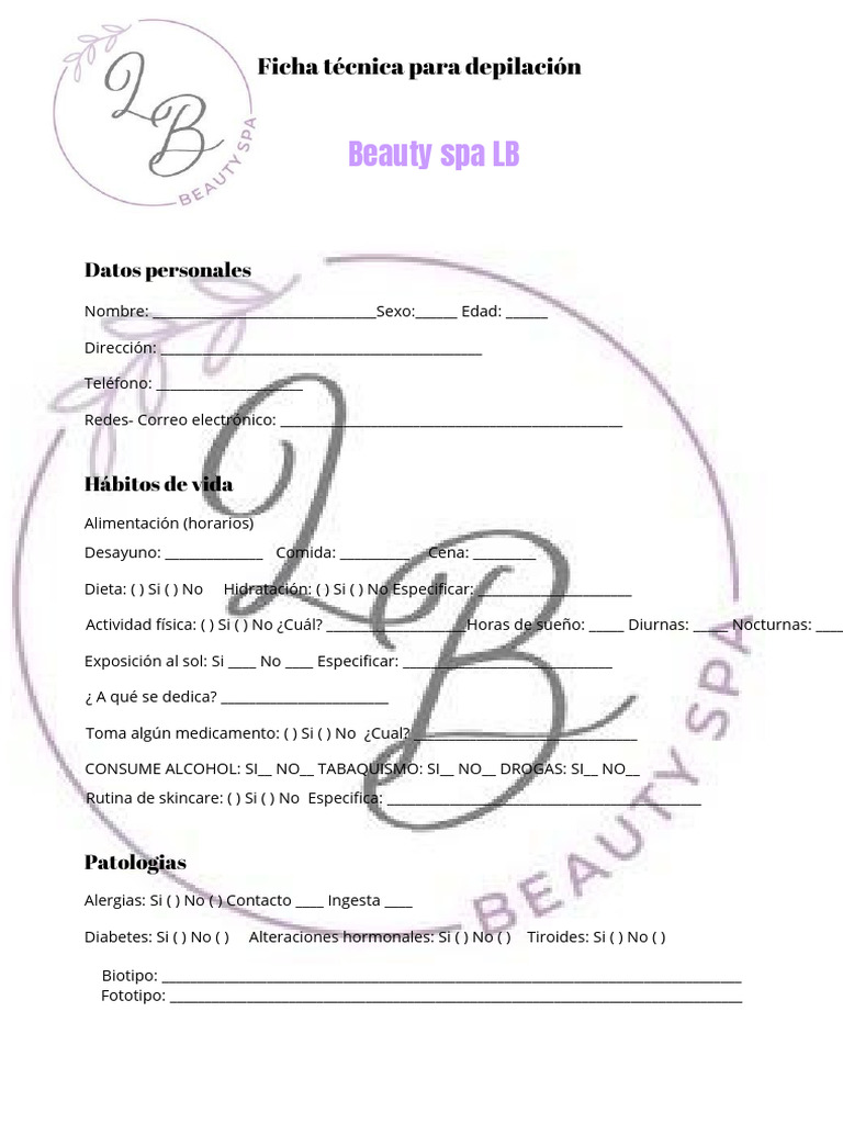 Ficha Depi LB | PDF