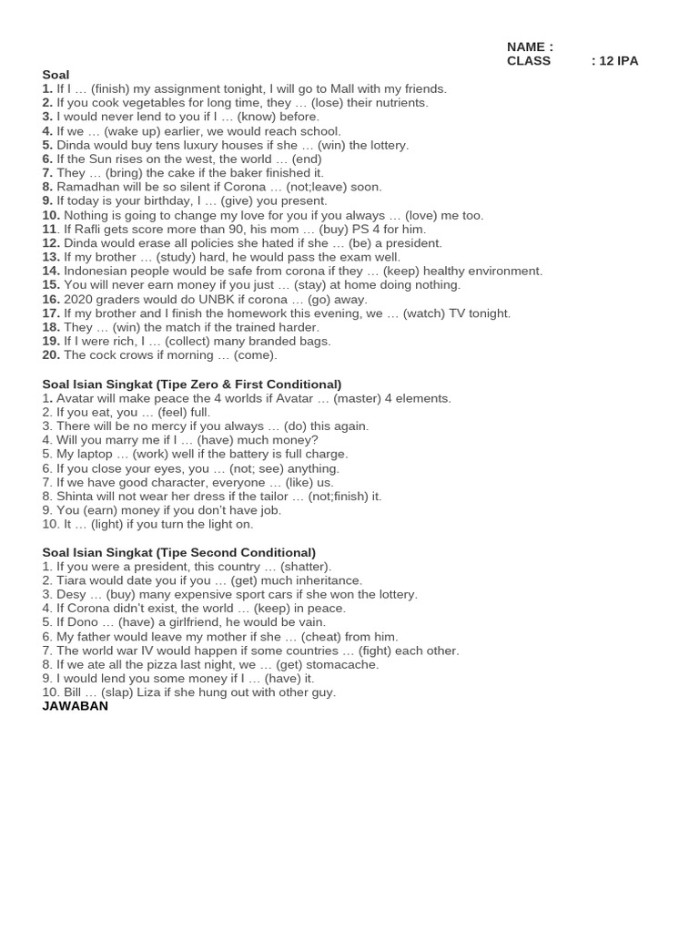 Exam Conditional If | PDF