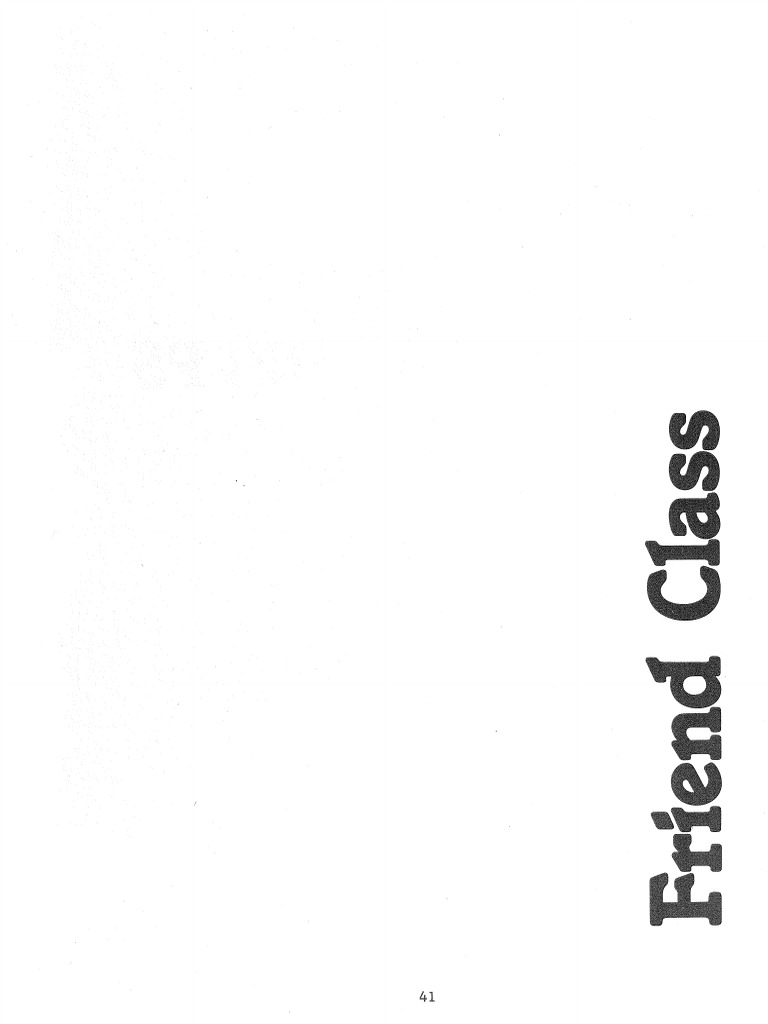 2.1 Part One of Friend Class Requirements | PDF