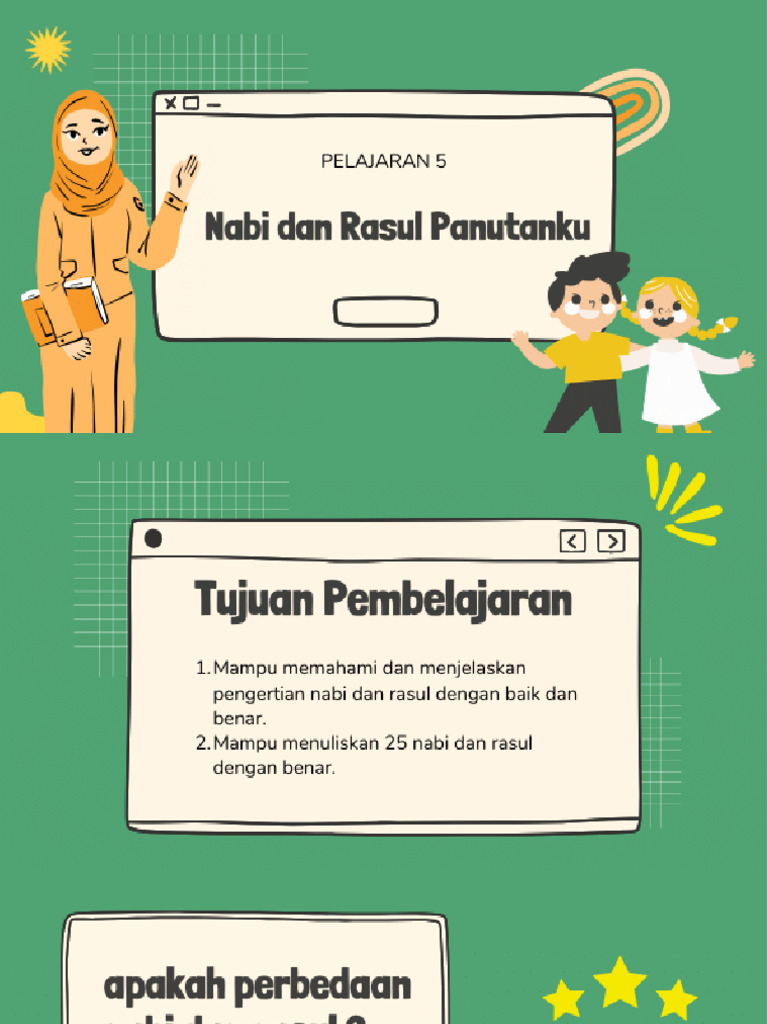 Pelajaran 5 Nabi Rasul Panutanku Pdf