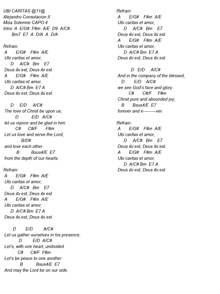 Communion Songs | PDF