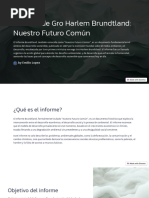 Informe Brundtland 1987 y Desarrollo Sostenible | PDF | Desarrollo ...