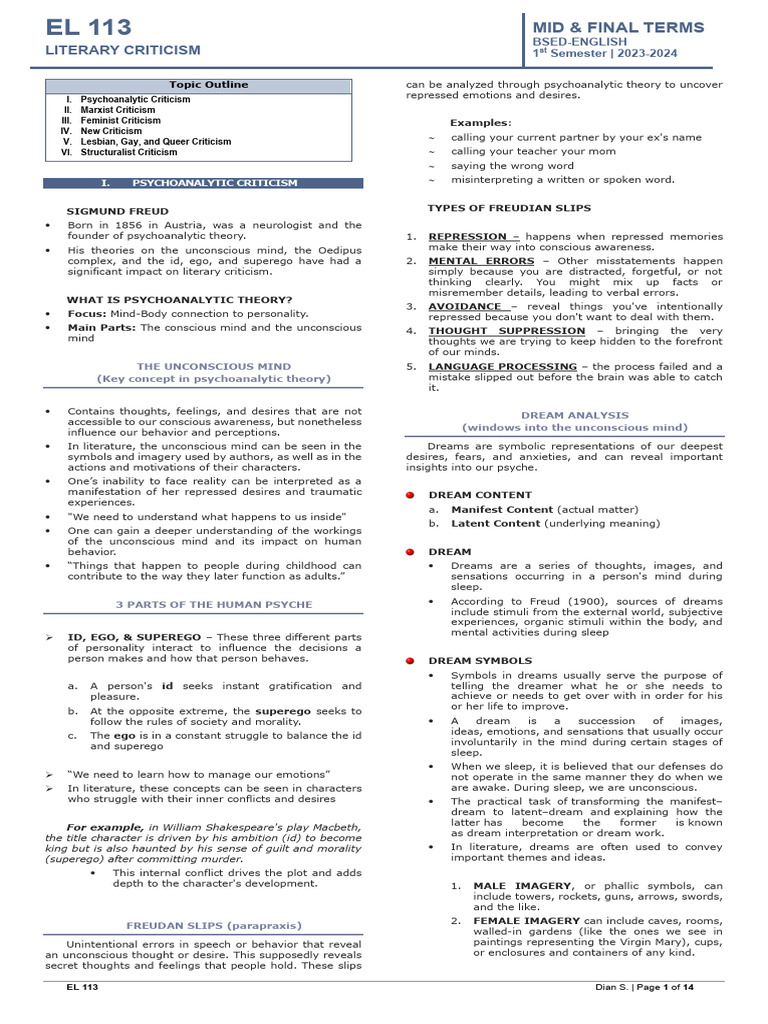 El 113 (Midterm & Final Term) 4 | PDF