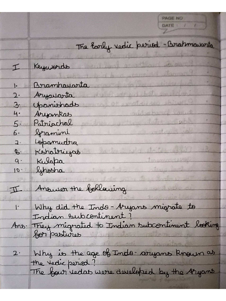History - Civics Notes Bramhavarta | PDF