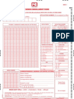 Test Series Enrollment Form: Side 1