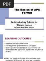 The Basics of APA Format