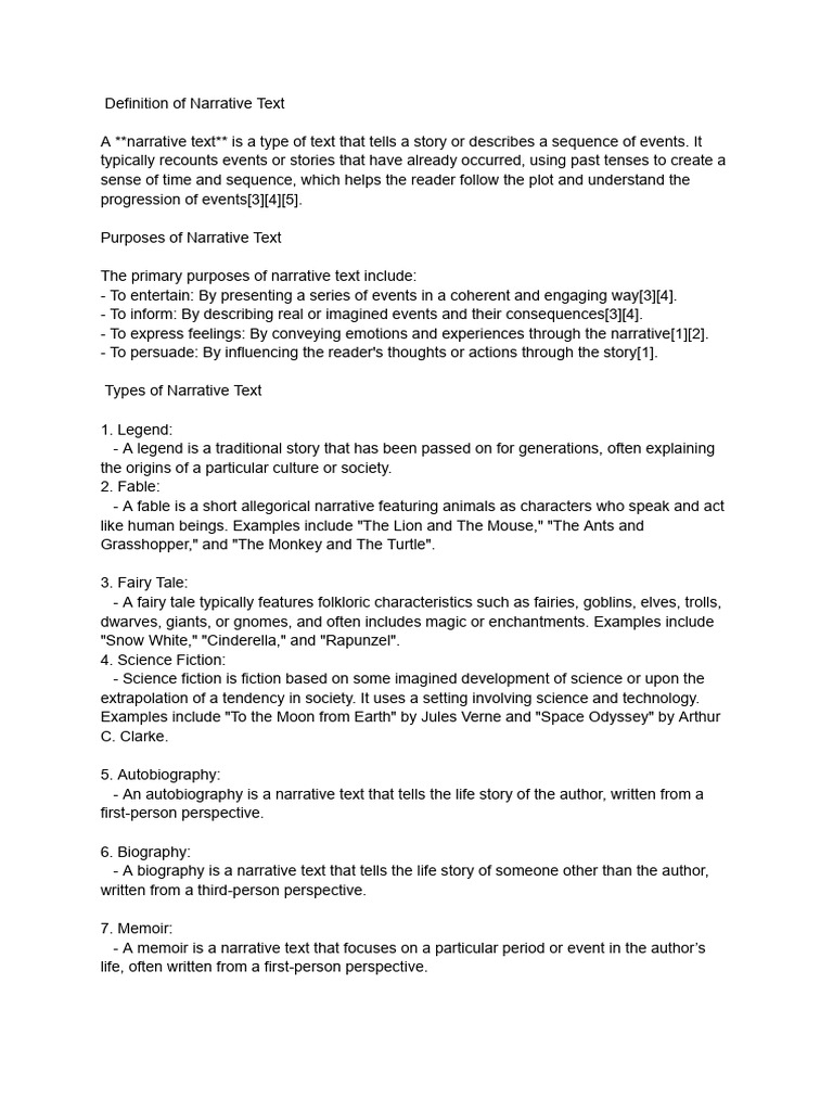 Narrative Text | PDF