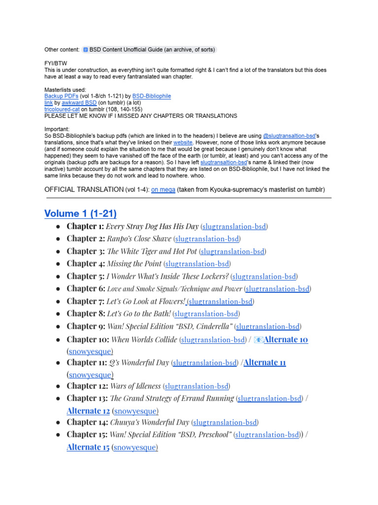 BSD Wan Chapter Archive Guide | PDF