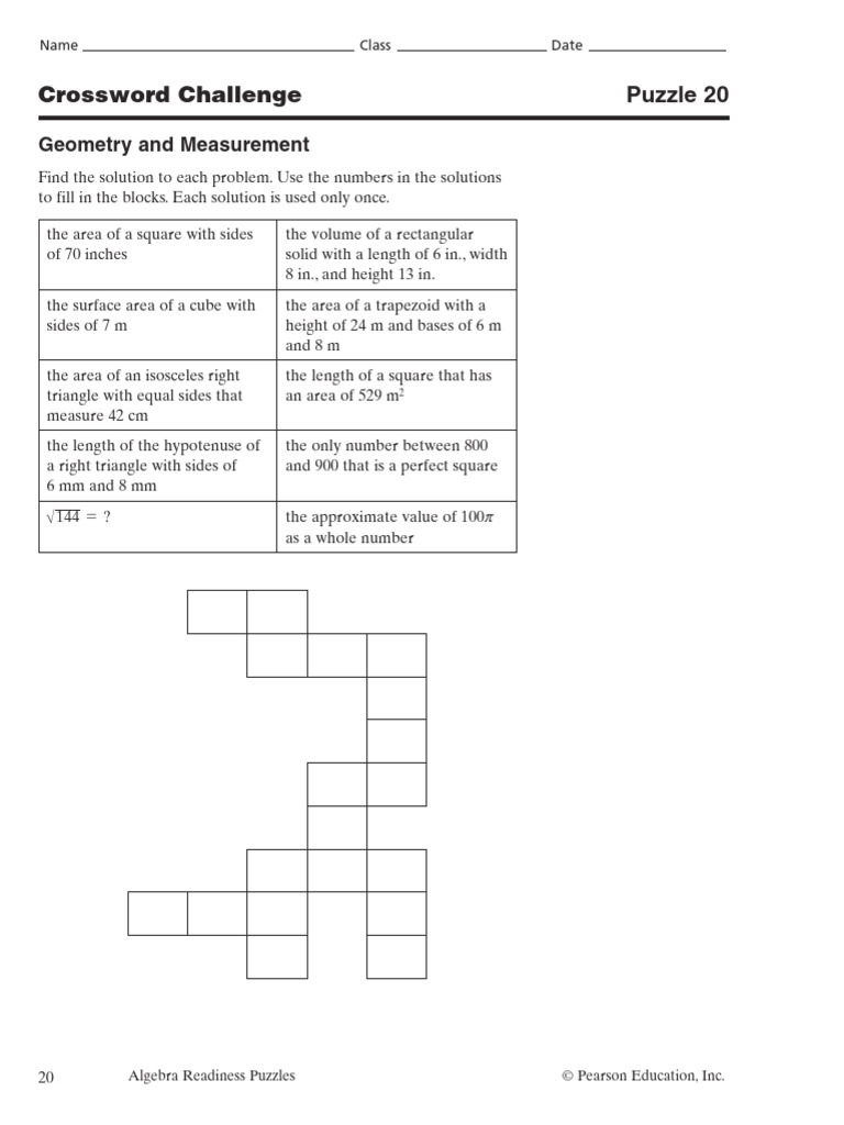Crossword Challenge | PDF