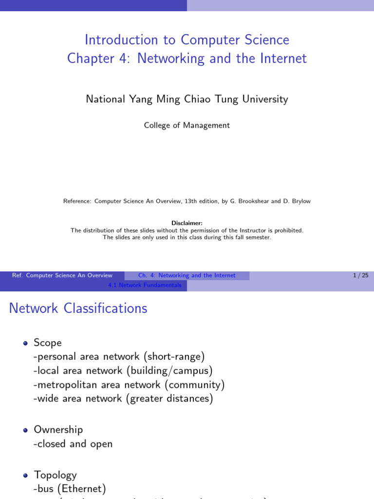 CH 4 Networking and The Internet | PDF