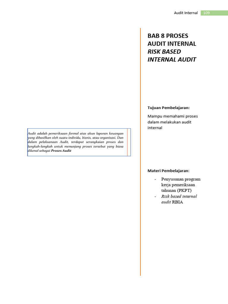 8 Audit Internal Risk Based | PDF