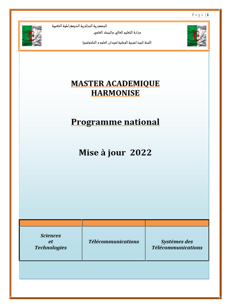 Programme Master ST MAJ 2022 | PDF