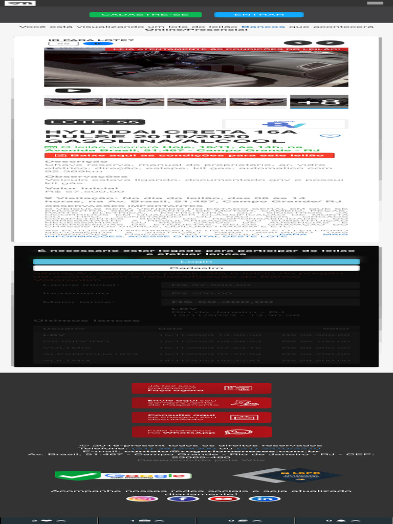 HYUNDAI CRETA 16A PULSE 20192020 GASOLINAALCOOL Rogério Menezes | PDF