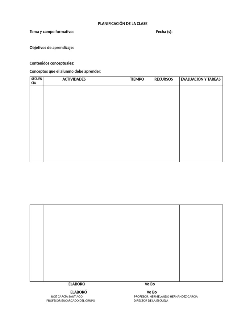 Formato de Planeacion Primaria 2024 | PDF