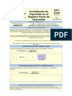 Acreditación de Imprentas en El Registro Fiscal de Imprentas