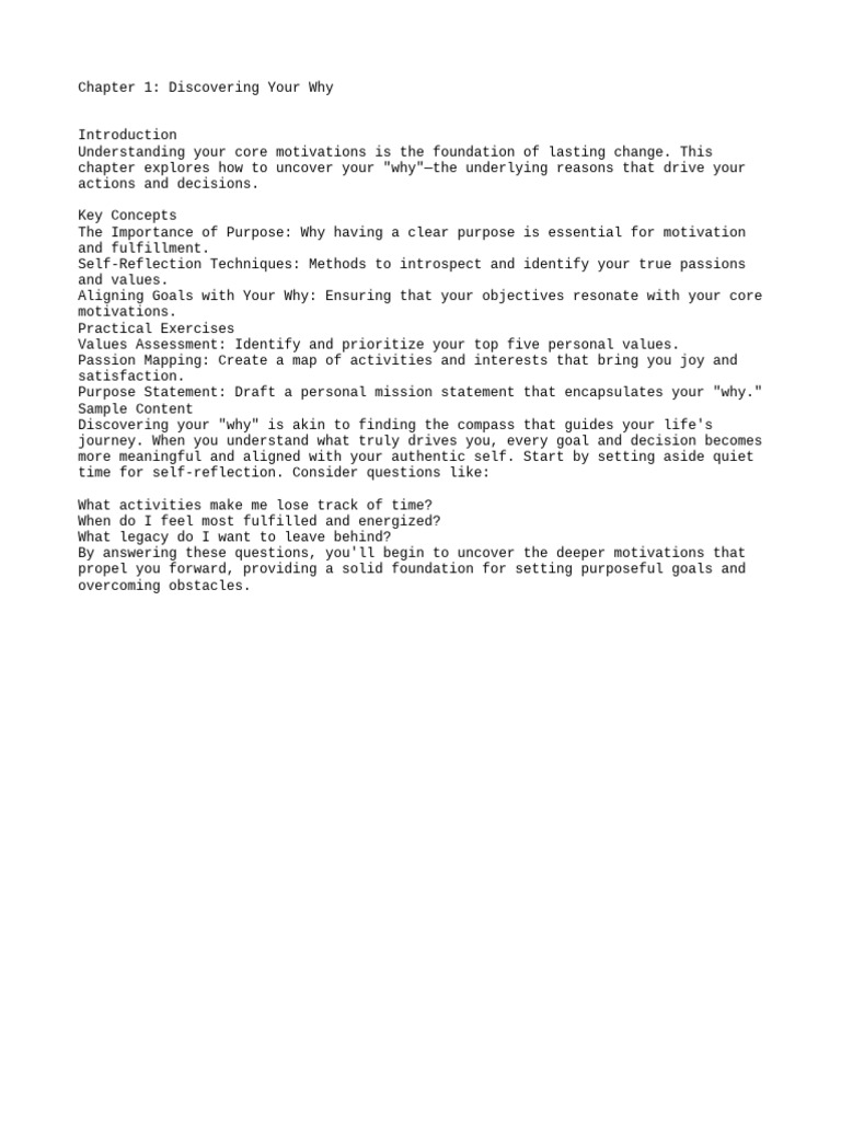 Learn Your Why Pdf Free