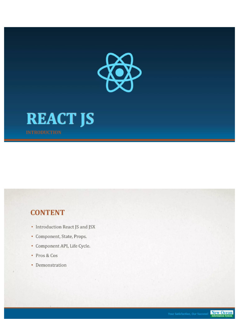 ReactJS Presentation PPTX 1 2048 | PDF