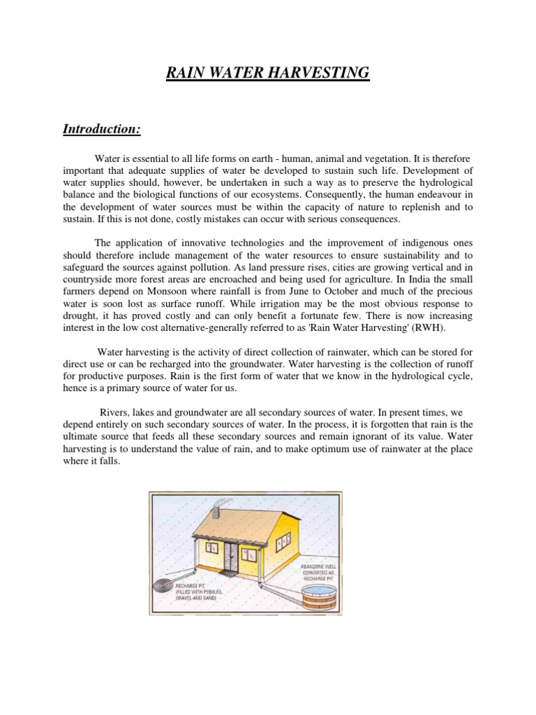 Rainwater Harvesting Guide | PDF | Water Resources | Surface Runoff