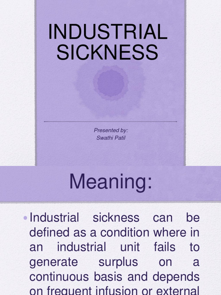  industrial sickness means sick industrial companies act sica 2019