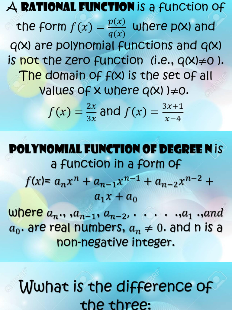 Students w5 Rational Function Wquation and Inequalities | PDF