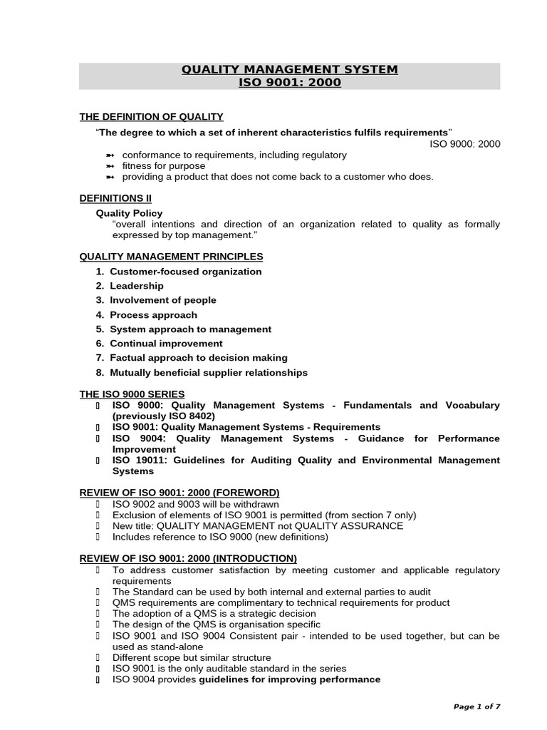 Iso 9000 - 2000 | PDF