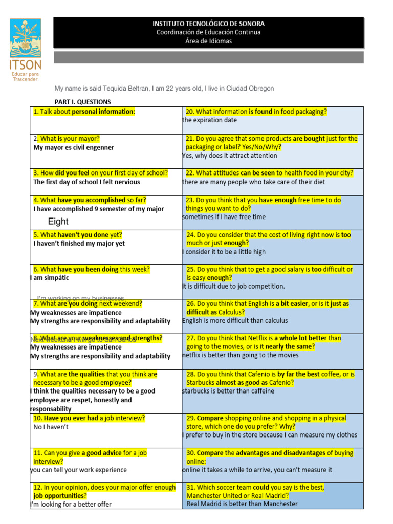 1st Oral Guide Nivel B1 II (Ene-May 2024) EVOLVE GB | PDF