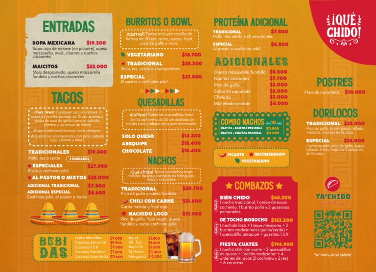 Menú TaChido | PDF