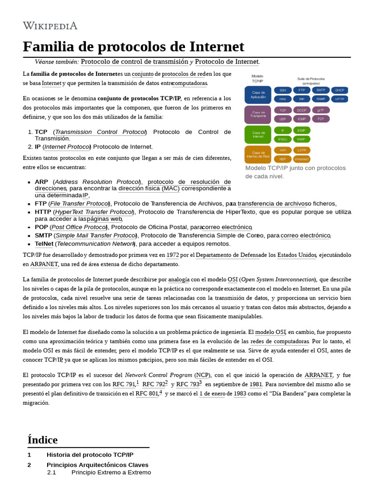 Familia - de - Protocolos - de - Internet, WP, 21.10.17 | PDF ...
