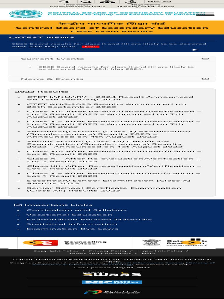 CBSE EXAM RESULTS intelligence overview