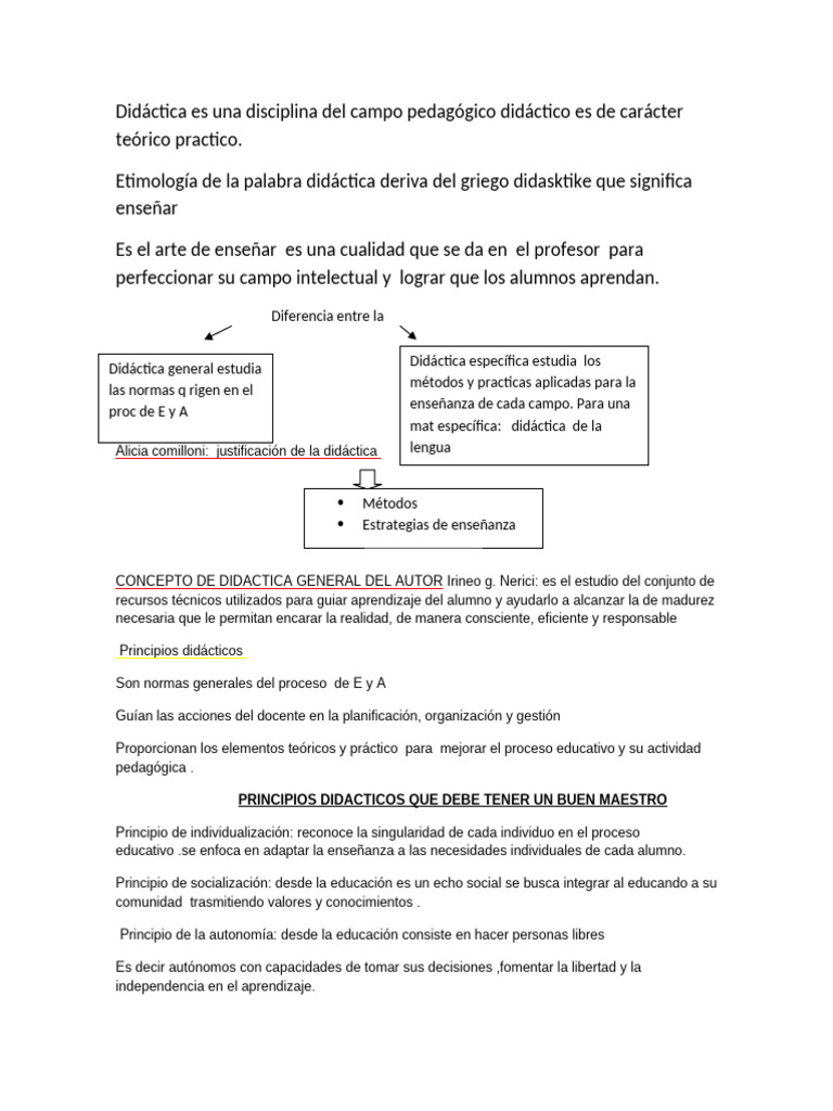 Principios y Diseño Curricular en Didáctica | PDF | Plan de estudios ...