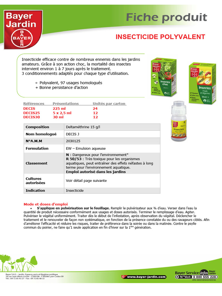 Insecticide Choc Bayer Jardin | PDF