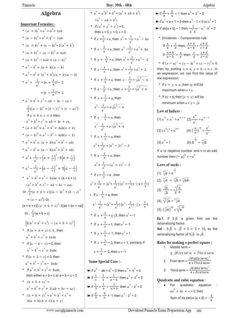 Algebra | PDF