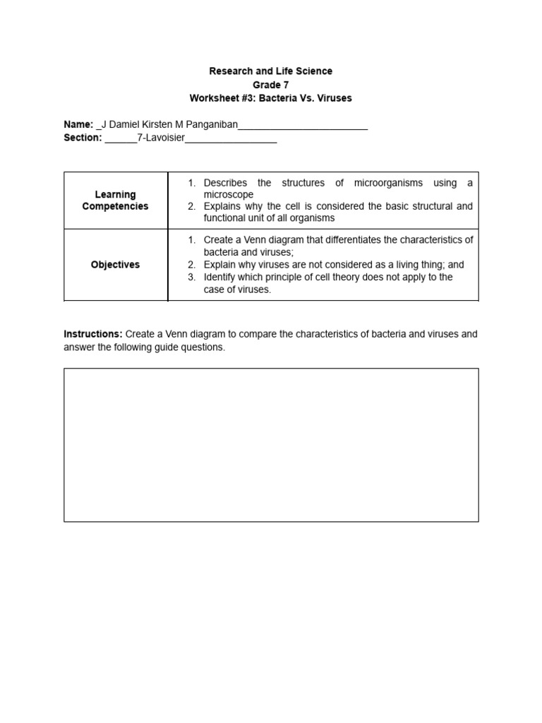 Week 3 - Worksheet #3 | PDF