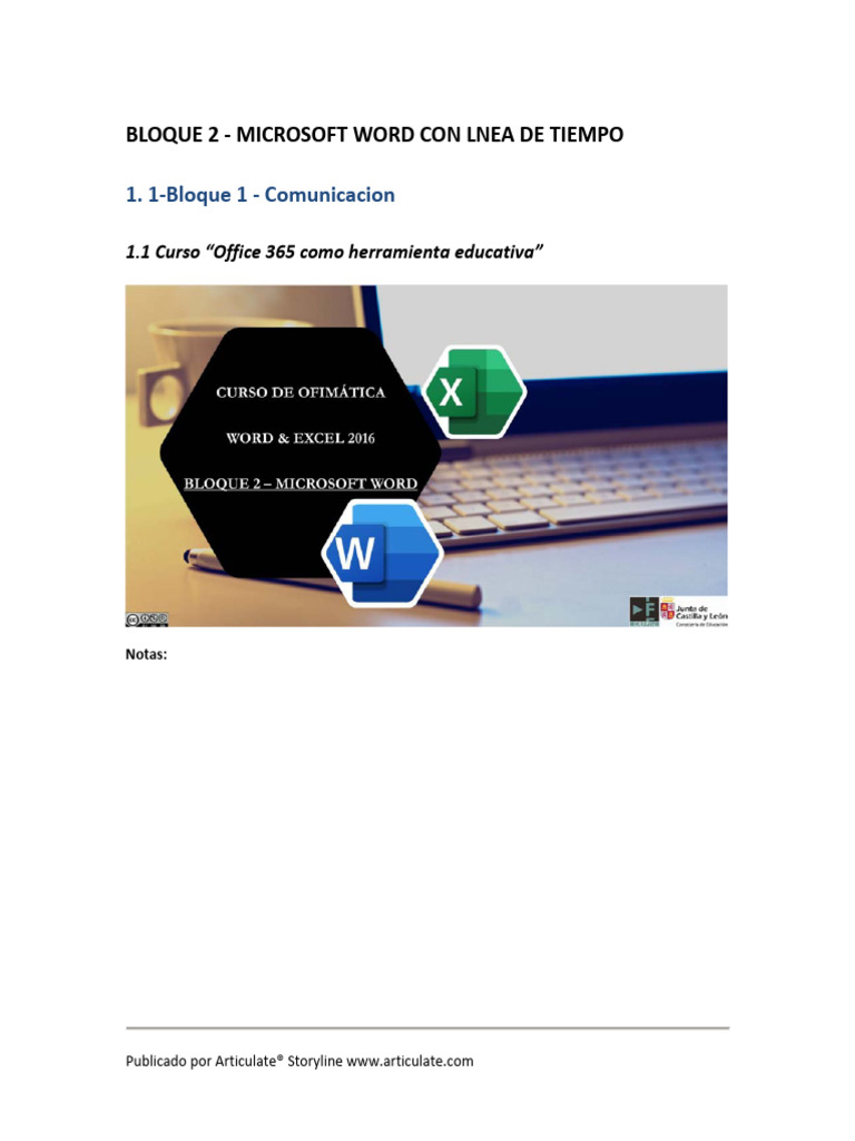 Bloque 2 - Microsoft Word Con Lnea de Tiempo | PDF