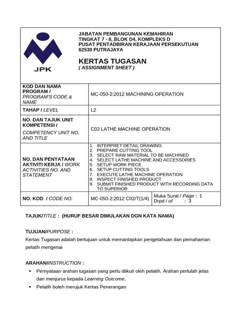 1 Assignment Sheet 1 Pdf